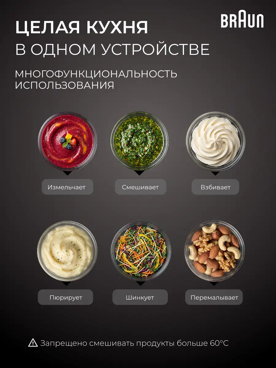 Braun батырмалы блендер MQ 55254 - фото 4