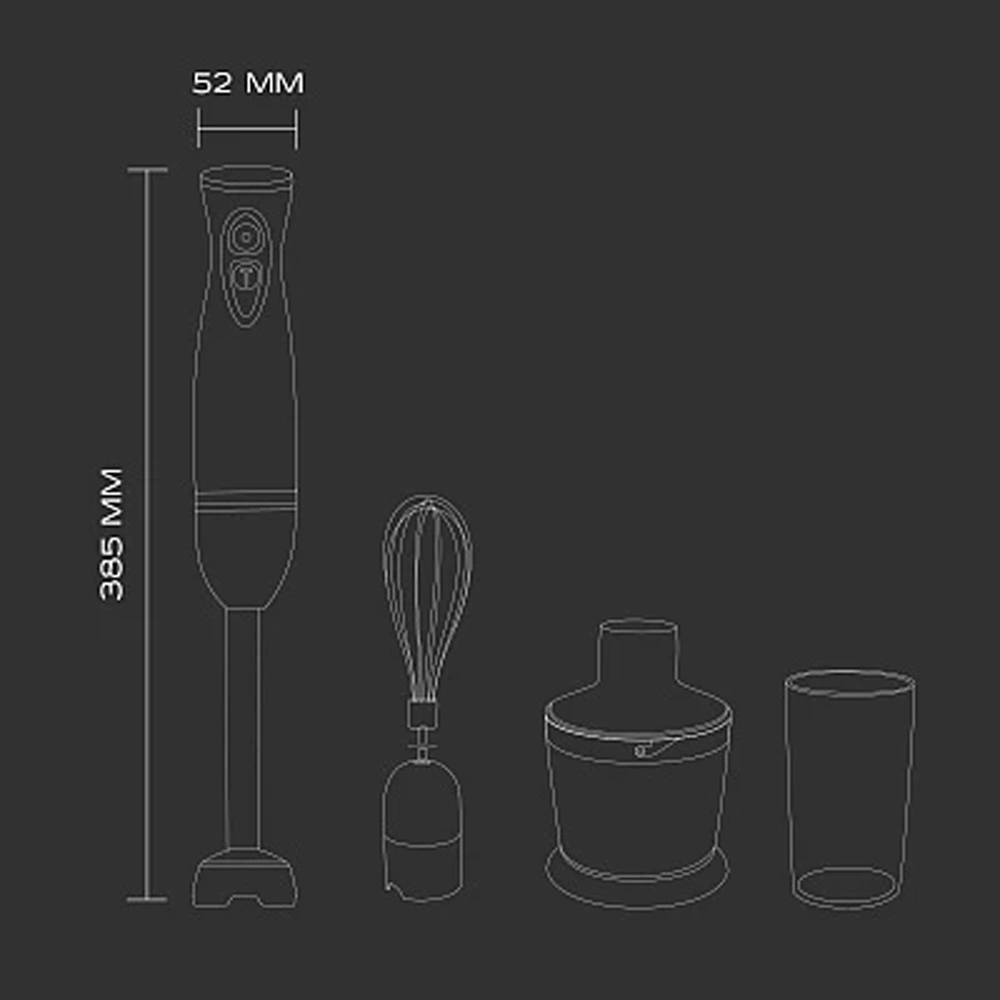 Scarlett батырмалы блендері SC-HB42F90 - фото 7