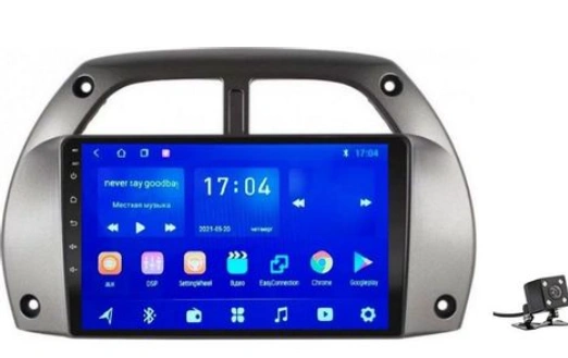 Автомагнитола For Cars F3 для Toyota RAV4 2001-2005 2Gb+32Gb + камера заднего вида Silver  - фото 2