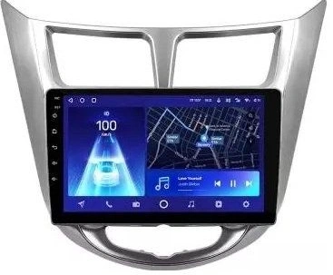 Автомагнитола For Cars для Hyundai Accent 2013-2015 2Gb+32Gb черно-серебристая 