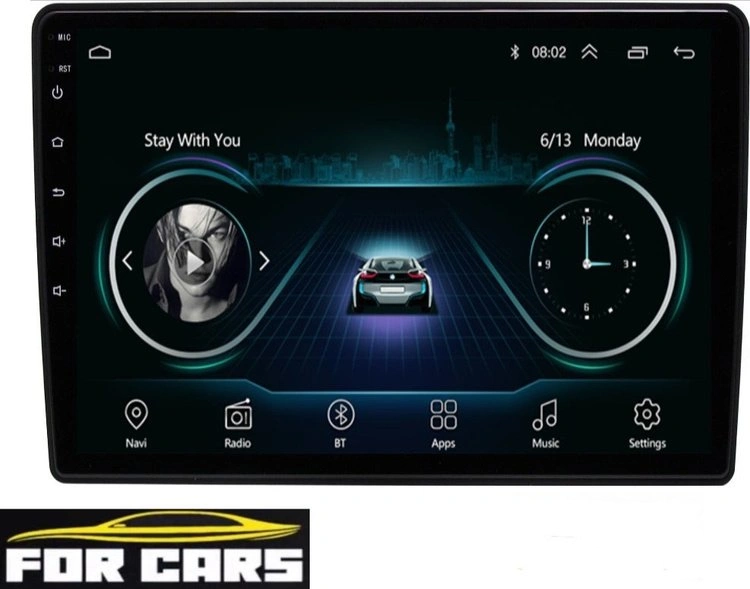 Автомагнитола For Cars для Toyota Camry 50 2011-2017 2Gb+32Gb черная 