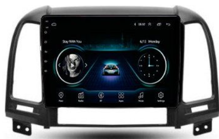 Автомагнитола For Cars K3 для Hyundai Santa Fe 2008 2Gb+32Gb Black 