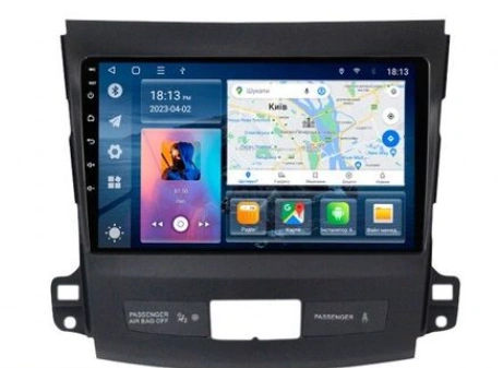 Автомагнитола For Cars для Mitsubishi Outlander 2005-2011 2Gb+32Gb Android 10 Black 