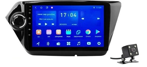 Автомагнитола For Cars F3 для Kia Rio/K2 2010-2015 2Gb+32Gb Black + камера заднего вида 