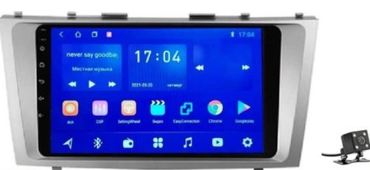 Автомагнитола For Cars F3 для Toyota Camry 2006-2011 2Gb+32Gb + камера заднего вида Black 