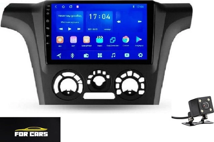 Автомагнитола For Cars F3 для Mitsubishi Outlander 2004-2006 2Gb+32Gb + камера заднего вида Black 