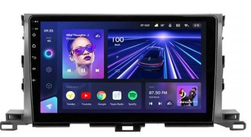 Автомагнитола For Cars для Highlander 2013-2018 4Gb+64Gb Black 