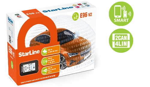 Автосигнализация StarLine E96 BT V2 2can+4lin 
