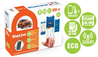 Автосигнализация StarLine S96 v2 BT ECO 2CAN+4LIN 2SIM GSM  - фото 2
