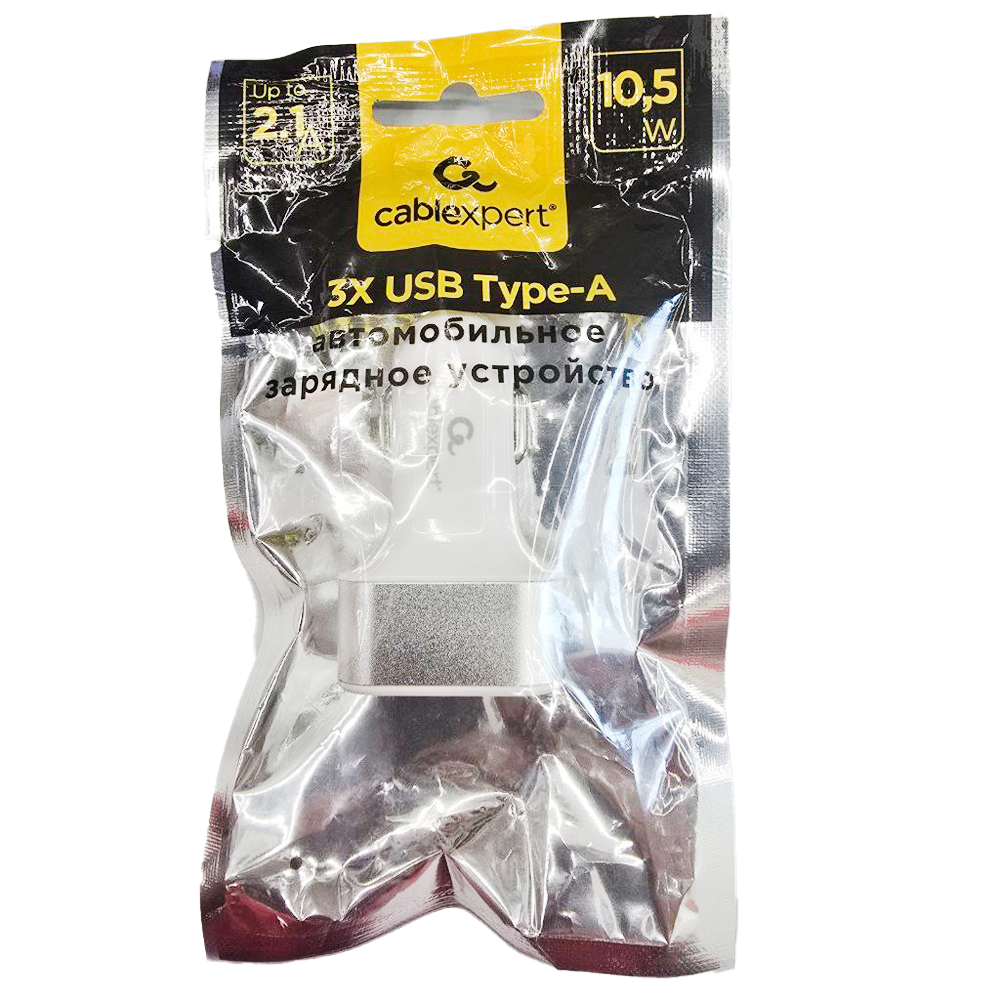 Автомобильное зарядное устройство Cablexpert MP3A-UC-CAR17 3xUSB - фото 2
