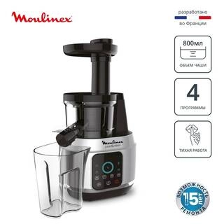 Шнековая соковыжималка Moulinex Juice & Clean ZU420E10