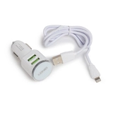 Автомобильное зарядное устройство LDNIO DL-C29 2*USB Lightning Белый DL-C29 Lightning - фото 3