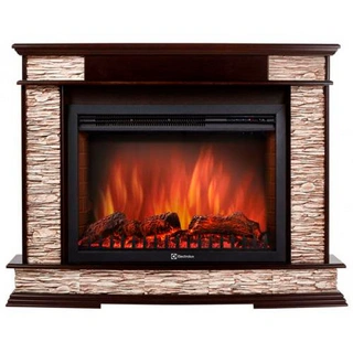 Электрокамин Electrolux Scala 25 камень сланец скалистый бурый/шпон тёмный дуб