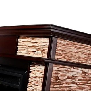 Электрокамин Electrolux Scala 25 камень сланец скалистый бурый/шпон тёмный дуб - фото 3