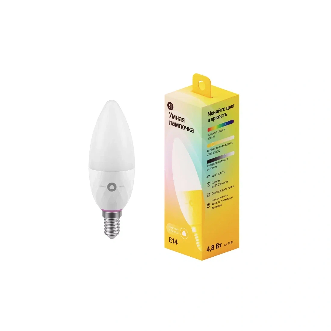 Умная лампочка Яндекс YNDX-00017 E14 (YNDX-00017) - фото 3