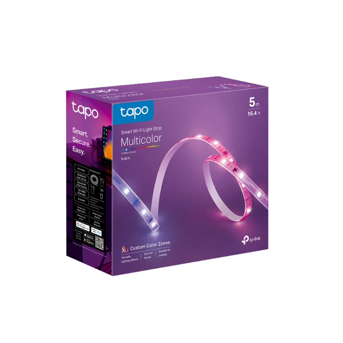 Умная светодиодная Wi-Fi лента TP-Link TL62-5 - фото 3
