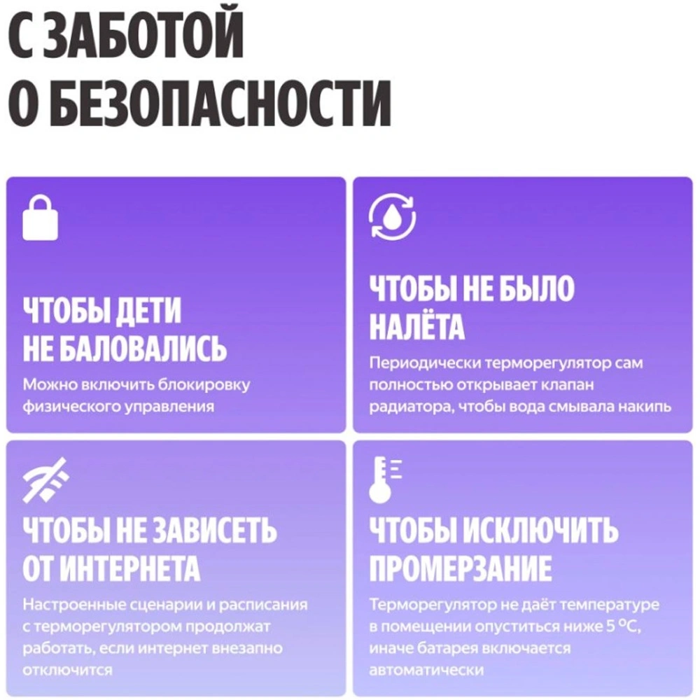 Умный терморегулятор Яндекс для радиатора, Zigbee YNDX-00518 - фото 6