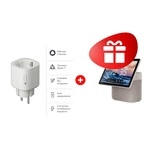 Комплект Умная розетка Яндекс Matter (YNDX-00540WHT) + Умная колонка Яндекс Станция Дуо Макс Бежевый YNDX-00055BIE 