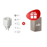 Комплект Умная розетка Яндекс Matter (YNDX-00540WHT) + Умная колонка Яндекс Станция Макс с Zigbee Бежевый YNDX-00053E 