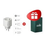 Комплект Умная розетка Яндекс Matter (YNDX-00540WHT) + Умная колонка Яндекс Станция Макс с Zigbee Зеленый YNDX-00053Z 