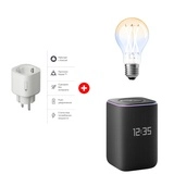 Комплект Умная розетка Яндекс Matter (YNDX-00540WHT) + Умная колонка Яндекс Станция 3 с Zigbee Black (YNDX-00060) + Умная лампочка Яндекс YNDX-00554 YNDX-00554 