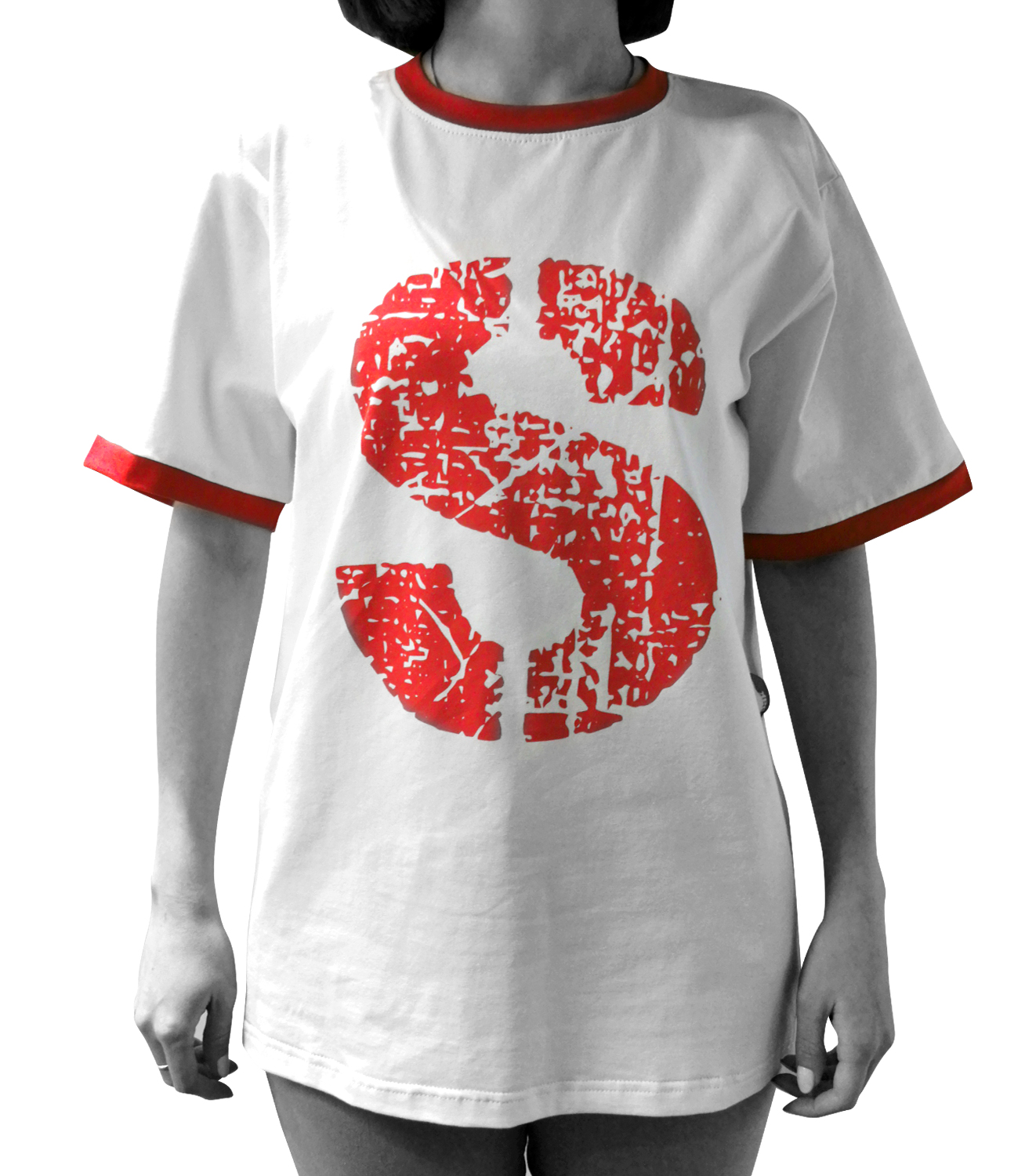 Футболка "Big S" размер XS / белая 