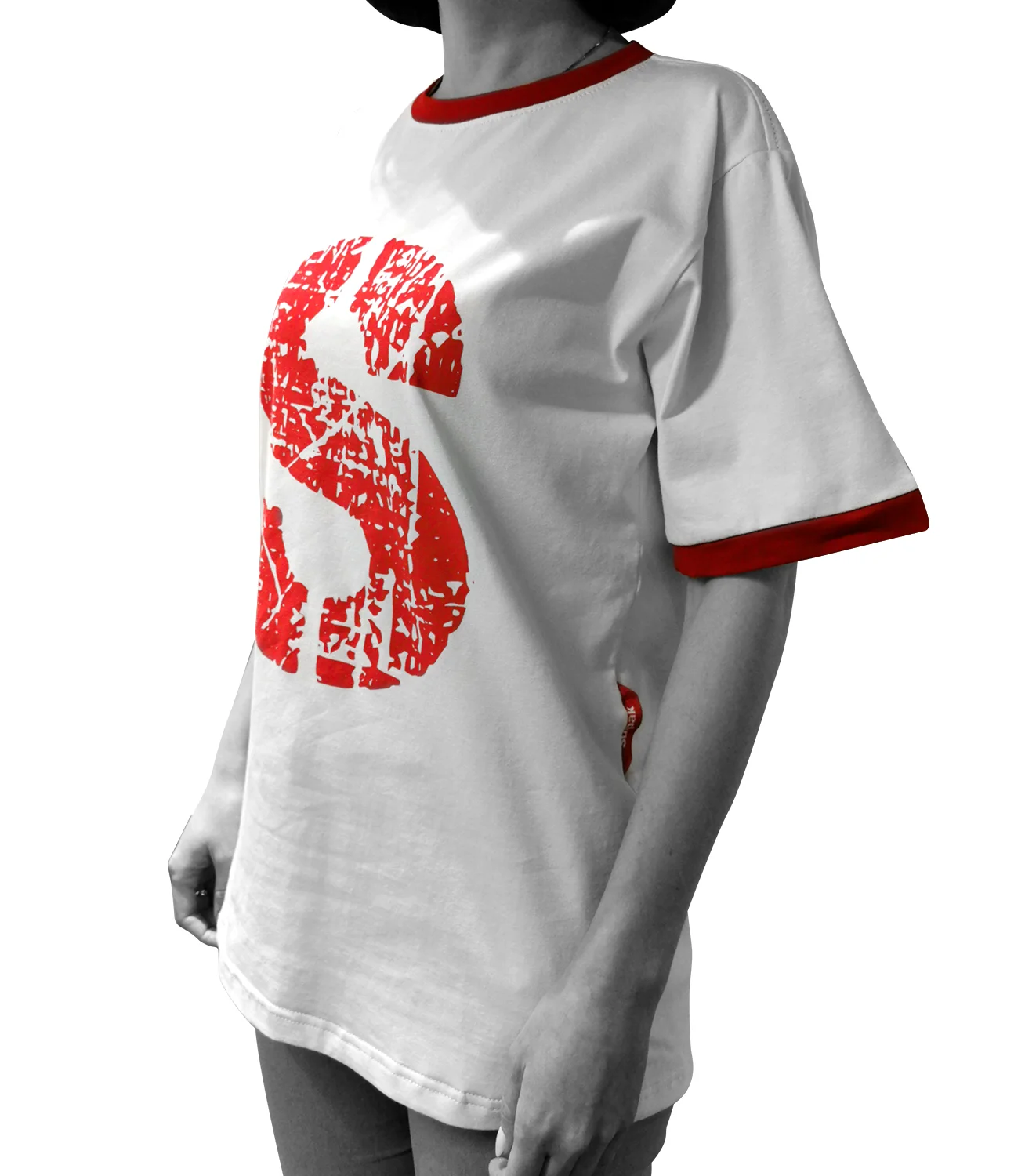 Футболка "Big S" размер XS / белая  - фото 2