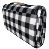 Плед двусторонний в клетку белый - фото 2