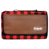 Плед двусторонний в клетку красный - фото 3