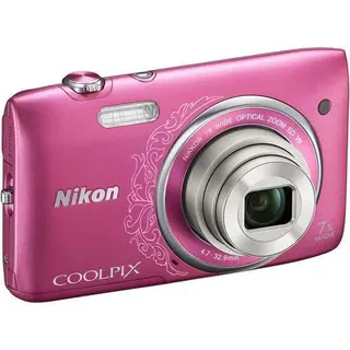 Цифровой фотоаппарат Nikon COOLPIX S3500 Pink Lineart