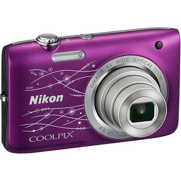 Цифровая фотокамера Nikon COOLPIX S2800 Purple Lineart - фото 3