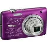 Цифровая фотокамера Nikon COOLPIX S2800 Purple Lineart - фото 3