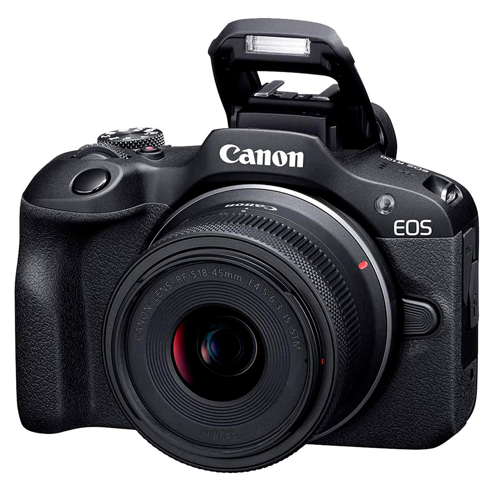 Системная фотокамера Canon EOS R100 + RF-S 18-45 Black - фото 4