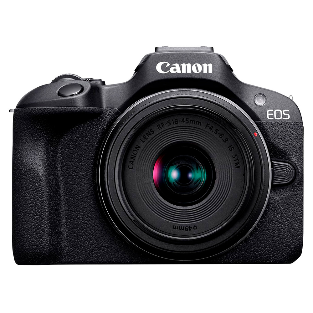 Canon жүйелік фотокамерасы EOS R100 + RF-S 18-45 Black