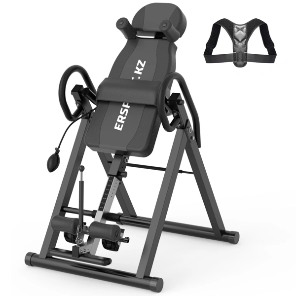 Инверсионный стол ErSport Inversion Table Elite 3-в-1 Чёрный - фото 2