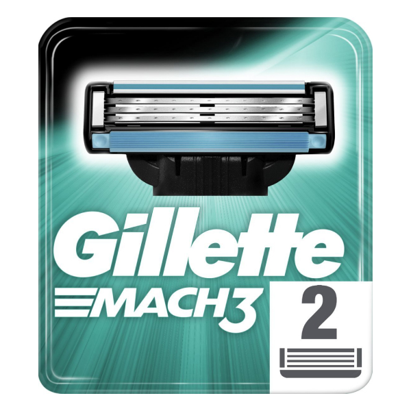 Gillette ауыстырылатын қырынуға арналған кассеталары Mach3 2 дана