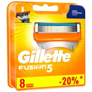 Cменные кассеты для бритья Gillette Fusion 8 шт
