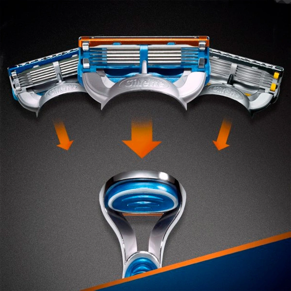 Cменные кассеты для бритья Gillette Fusion 4шт - фото 5