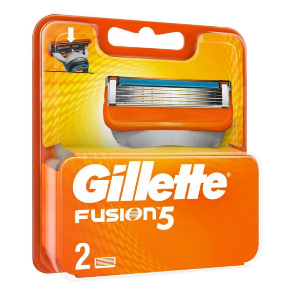 Gillette ауыстырылатын қырынуға арналған кассеталары Fusion 2 дана