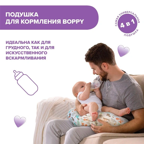 Подушка для кормления Chicco Boppy Modern Woodland - фото 3