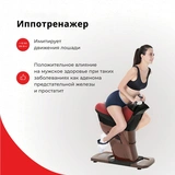 Иппотренажер ErSport 1517 Черно-красный - фото 5