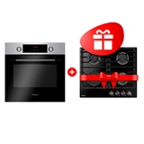 Жиынтық Hansa газ пісіру беті BHKS610301 + Hansa кіріктірілген тұмшапеш BOEI68441 