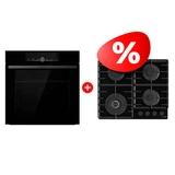 Комплект Газовая варочная поверхность Gorenje GTW642SYB + Встраиваемый духовой шкаф Gorenje BOS6747A01BG 