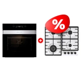 Жиынтық Газовая варочная поверхность Gorenje GW642SYW + Gorenje кіріктірілетін электр пеші BSA6737ORAB 