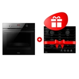 Комплект Газовая варочная поверхность Hansa BHGS630301 + Встраиваемый духовой шкаф Hansa BOES684633 