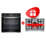 Комплект Газовая варочная поверхность Beko HIAW 75225 SX + Встраиваемый духовой шкаф Beko BBIS13300XMSE 