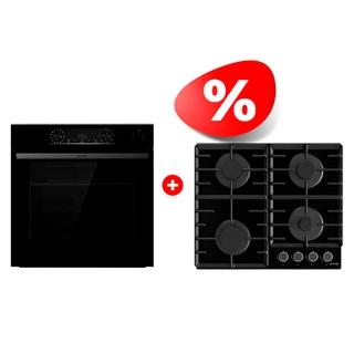 Жиынтық Газовая варочная поверхность Gorenje GT642AB + Gorenje кіріктірілетін электр пеші BSA6737E15BG 