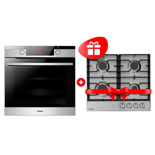 Комплект Газовая варочная поверхность Hansa BHGI630301 + Встраиваемый духовой шкаф Hansa BOEIS694655 