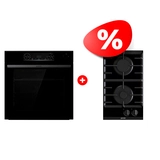 Комплект Газовая варочная поверхность Gorenje GC321B + Встраиваемый духовой шкаф Gorenje BSA6737E15BG 