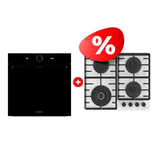 Жиынтық Gorenje газды пісіру беті GTW642SYW + Встраиваемый духовой шкаф Gorenje BOS6737SYB 